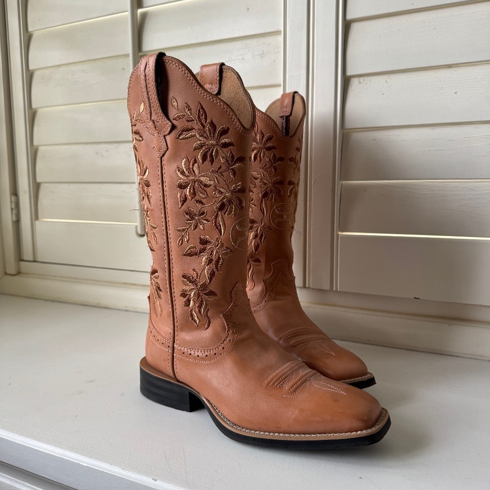 Twisted X Floral Ruff Stock Western Performance Boots | Size 7 | Like New
